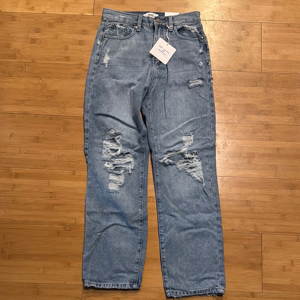 Light Denim High Rise Dad Jean - Picture 4 of 6